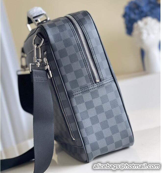 Affordable Price Louis Vuitton Damier Graphite Canvas BRIEFCASE BACKPACK N50051 Black