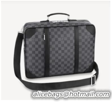 Affordable Price Louis Vuitton Damier Graphite Canvas BRIEFCASE BACKPACK N50051 Black