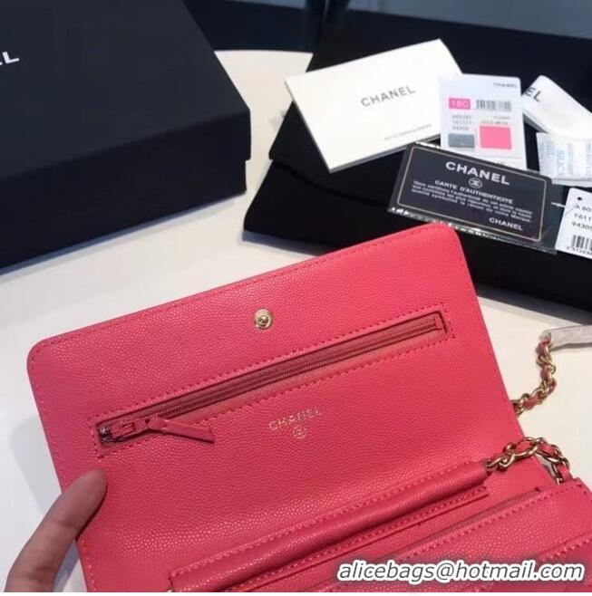 Best Grade BOY CHANEL Original Wallet on Chain A80287 Rose