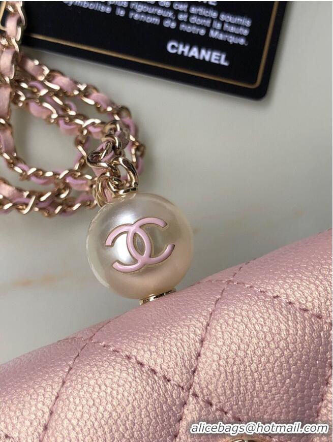 Best Price Chanel Flap Coin Purse With Chain AP2119 Pink