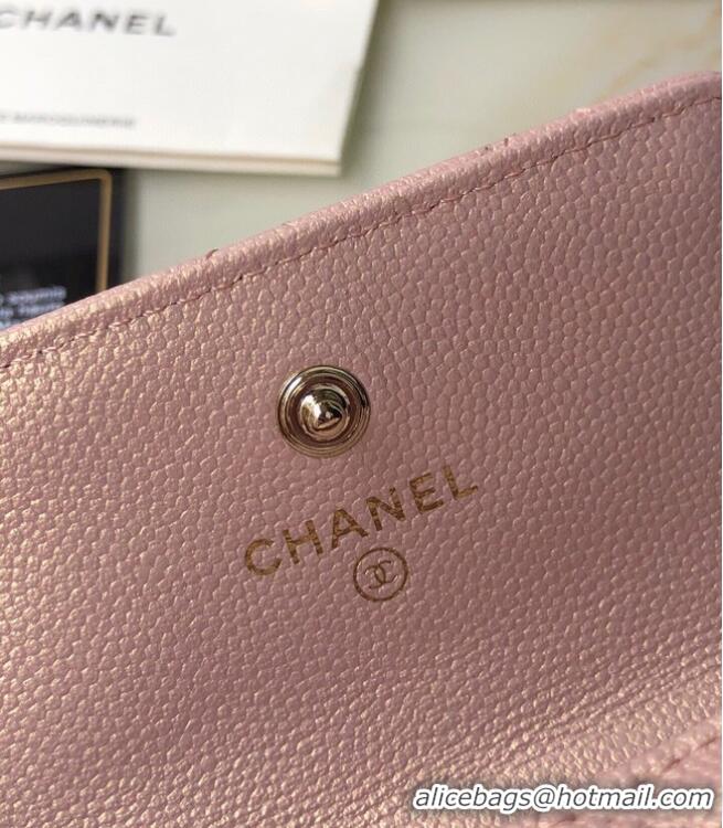 Best Price Chanel Flap Coin Purse With Chain AP2119 Pink