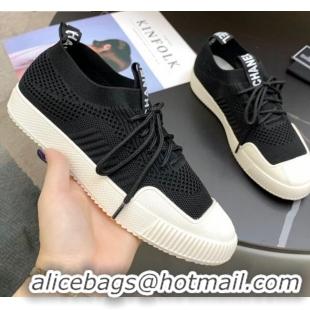 Good Product Chanel Knit Sock Sneakers 033038 Black 2021