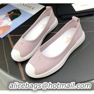 Well Crafted Chanel Canvas Flat Loafers Shoes 33042 Pink 2021