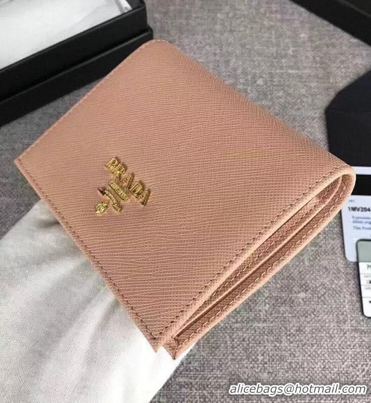 Top Grade Prada Saffiano Leather Wallet 2MH523 Pink