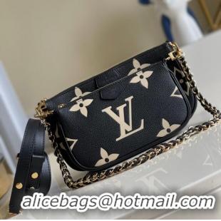 Best Luxury Louis Vuitton MULTI POCHETTE ACCESSOIRES M45777 Black&Cream