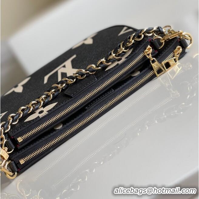 Best Luxury Louis Vuitton MULTI POCHETTE ACCESSOIRES M45777 Black&Cream