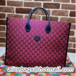 Buy Inexpensive Gucci GG shopping bag 659980 Red