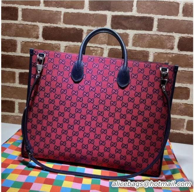 Buy Inexpensive Gucci GG shopping bag 659980 Red