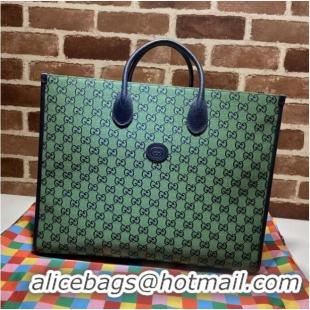 Pretty Style Gucci GG shopping bag 659980 Green