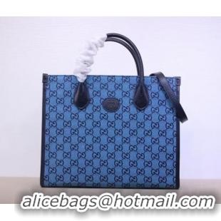 New Style Gucci GG small tote bag 659983 blue