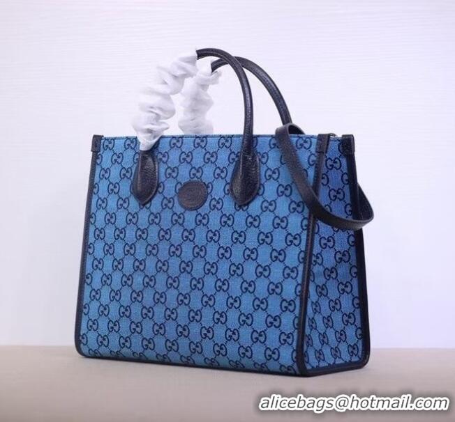 New Style Gucci GG small tote bag 659983 blue