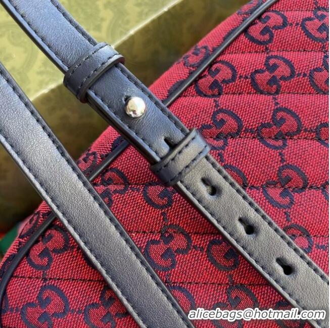 Top Grade Gucci GG Marmont Multicolor small shoulder bag 447632 Red