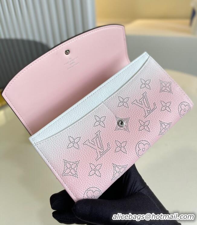 Promotional Louis Vuitton Mahina Leather IRIS WALLET M60143 Gradient Pink