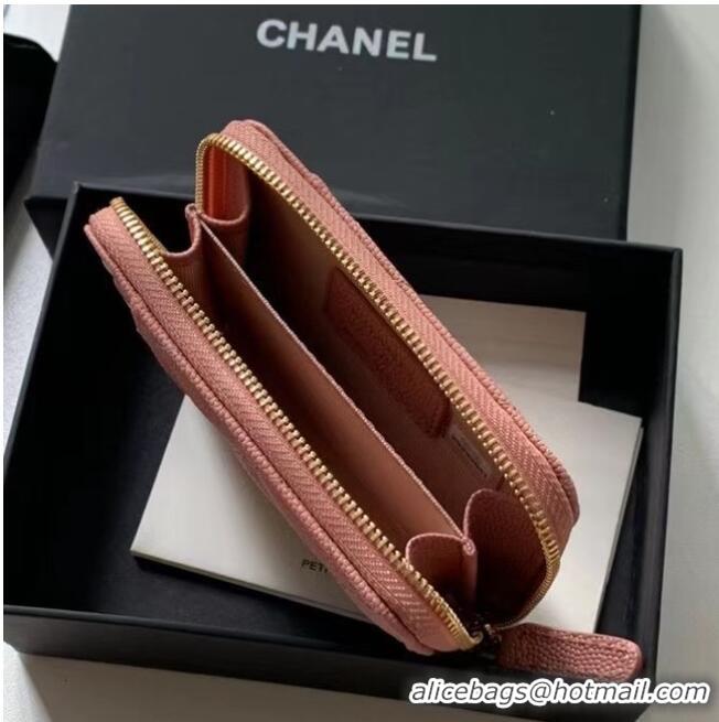 Most Popular Chanel card holder Calfskin AP1650 pink