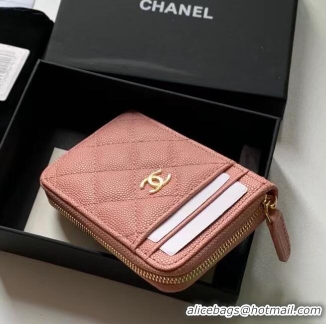 Most Popular Chanel card holder Calfskin AP1650 pink