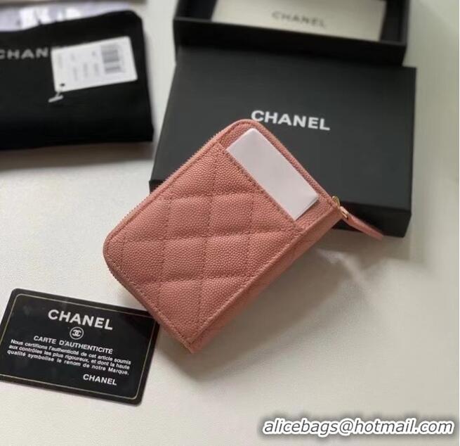 Most Popular Chanel card holder Calfskin AP1650 pink