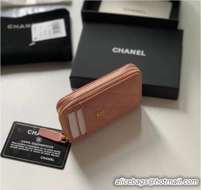 Most Popular Chanel card holder Calfskin AP1650 pink