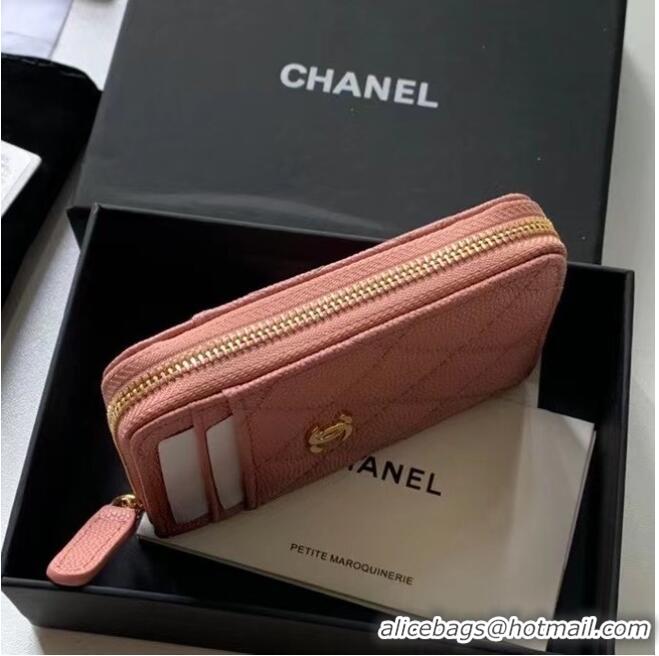 Most Popular Chanel card holder Calfskin AP1650 pink