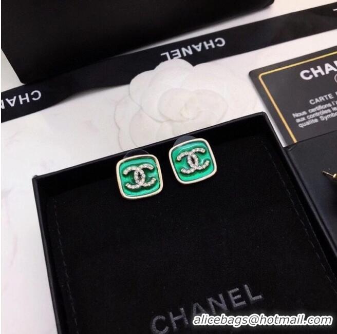 Classic Cheap Chanel Earrings CE6405 Green