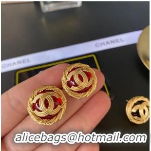 High Quality Classic Chanel Earrings CE6416 Red