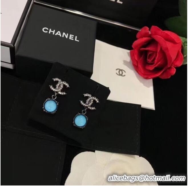 Popular Style Cheap Chanel Earrings CE6428 Blue