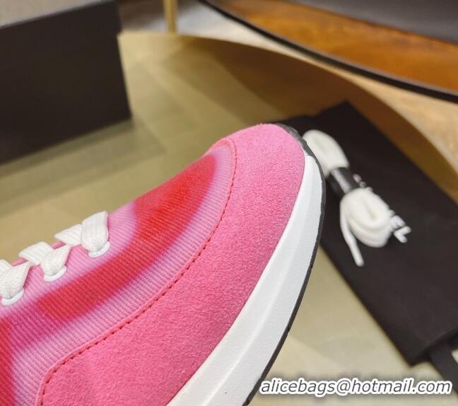 Best Price Chanel Denim Sneakers G37122 Pink 2021