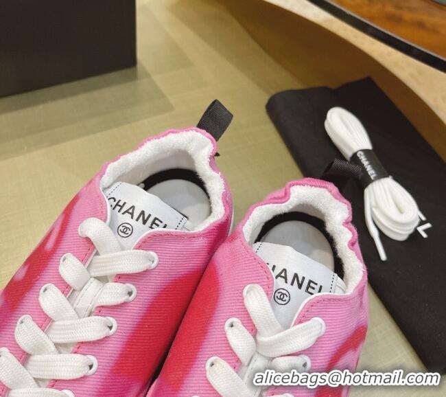 Best Price Chanel Denim Sneakers G37122 Pink 2021