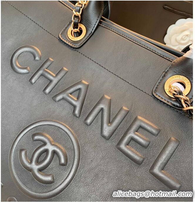 Shop Grade Promotional Chanel Original Leather Shopping Bag A66945 Black