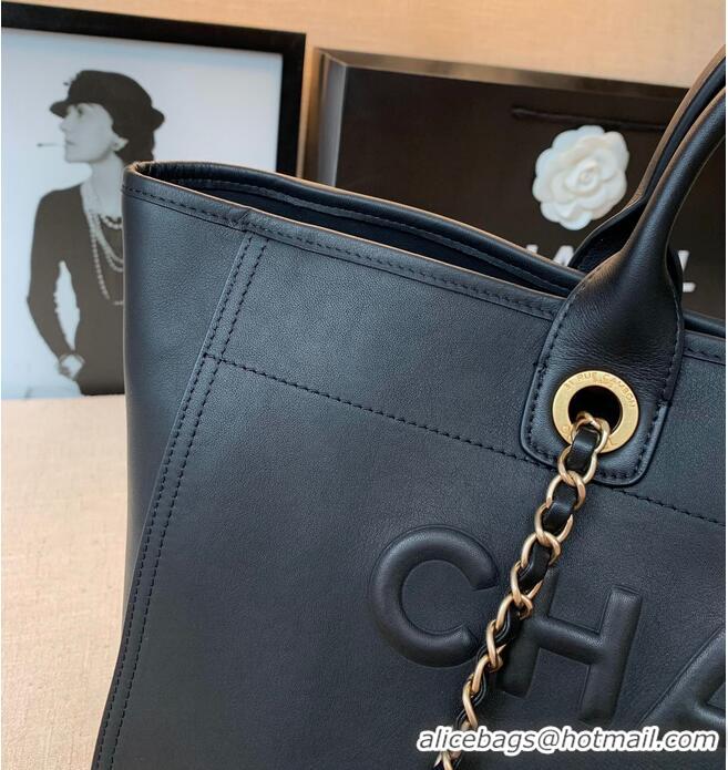 Shop Grade Promotional Chanel Original Leather Shopping Bag A66945 Black