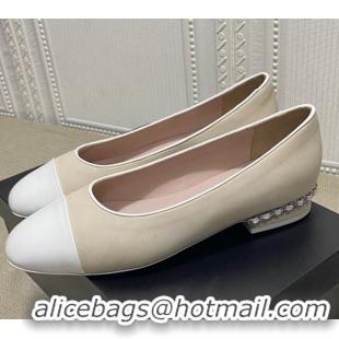 Classic Practical Chanel Suede Chain Ballerinas Pastel 042704 Gray 2021