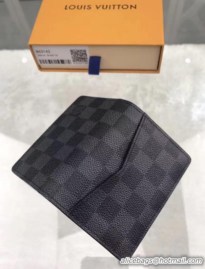 New Design Louis Vuitton Damier Graphite Canvas Pocket Organizer N63143