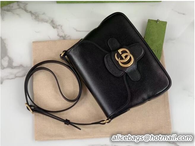 New Design Gucci Small messenger bag with Double G 648934 Black