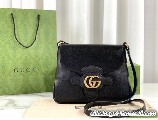 New Design Gucci Small messenger bag with Double G 648934 Black