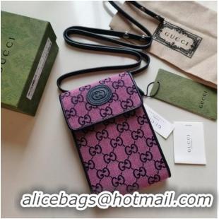 Top Quality Gucci Horsebit 1955 mini bag 657582 Pink