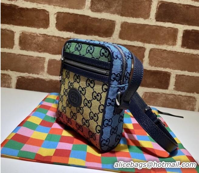 Spot Bulk Gucci Horsebit 1955 mini bag 658659 red&yellow&green& powder