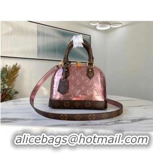 Super Quality Louis Vuitton Monogram Vernis Alma BB Tote Bag M91606 Rose