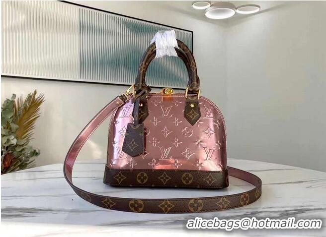 Super Quality Louis Vuitton Monogram Vernis Alma BB Tote Bag M91606 Rose