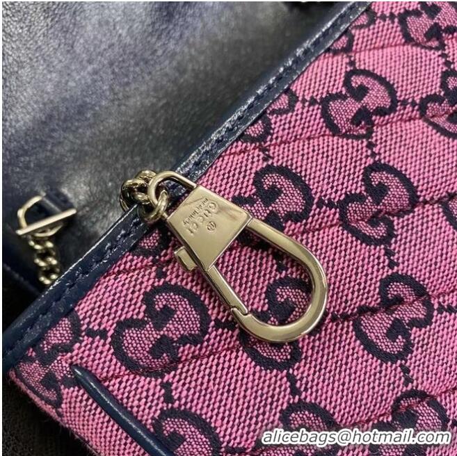 Trendy Design Gucci GG Marmont Multicolor super mini bag 476433 Pink