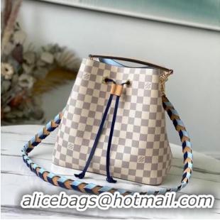 Low Cost Louis Vuitton Damier Azur canvas NEONOE MM N50042 Blue