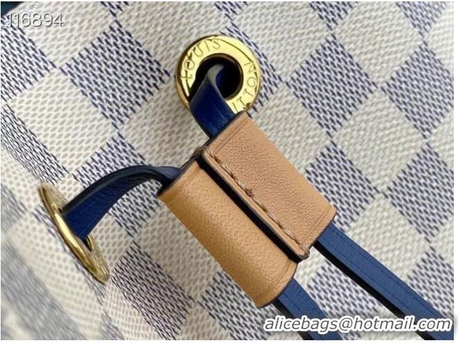 Low Cost Louis Vuitton Damier Azur canvas NEONOE MM N50042 Blue