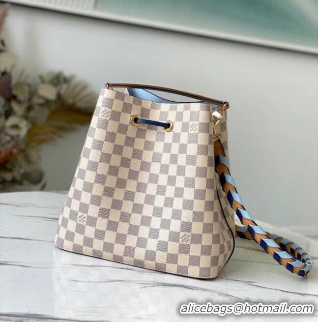 Low Cost Louis Vuitton Damier Azur canvas NEONOE MM N50042 Blue