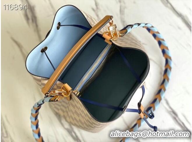 Low Cost Louis Vuitton Damier Azur canvas NEONOE MM N50042 Blue