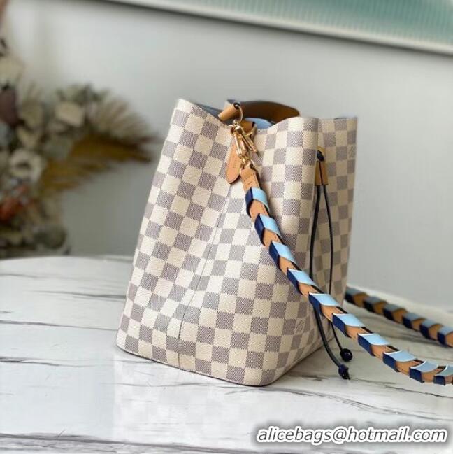 Low Cost Louis Vuitton Damier Azur canvas NEONOE MM N50042 Blue