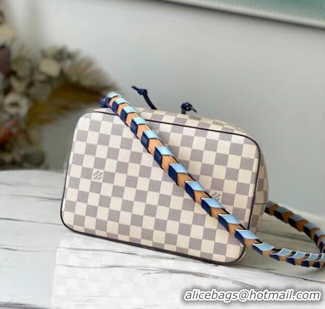 Low Cost Louis Vuitton Damier Azur canvas NEONOE MM N50042 Blue