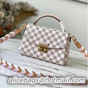 Super Quality Louis Vuitton Damier Azur canvas CROISETTE N50053 Pink