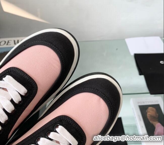 Luxurious Chanel Canvas Sneakers G37488 Pink/Black 2021