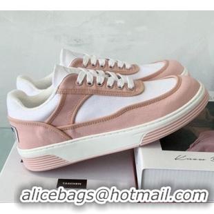 Most Popular Chanel Canvas Sneakers G37488 Pink/White 2021