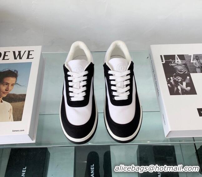 Good Taste Chanel Canvas Sneakers G37488 Black/White 2021