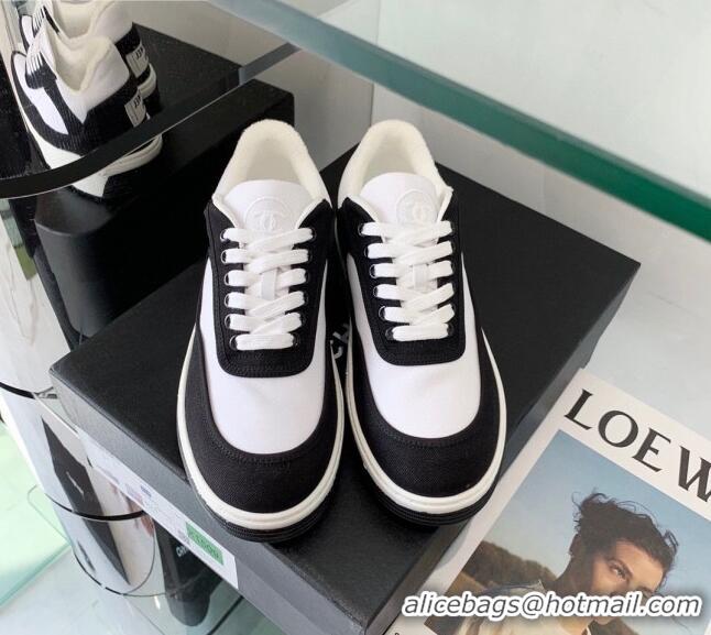 Good Taste Chanel Canvas Sneakers G37488 Black/White 2021