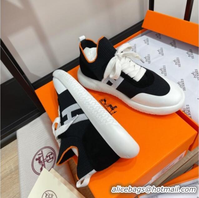 Trendy Design Hermes Crew Knit Sneakers 033069 Black 2021